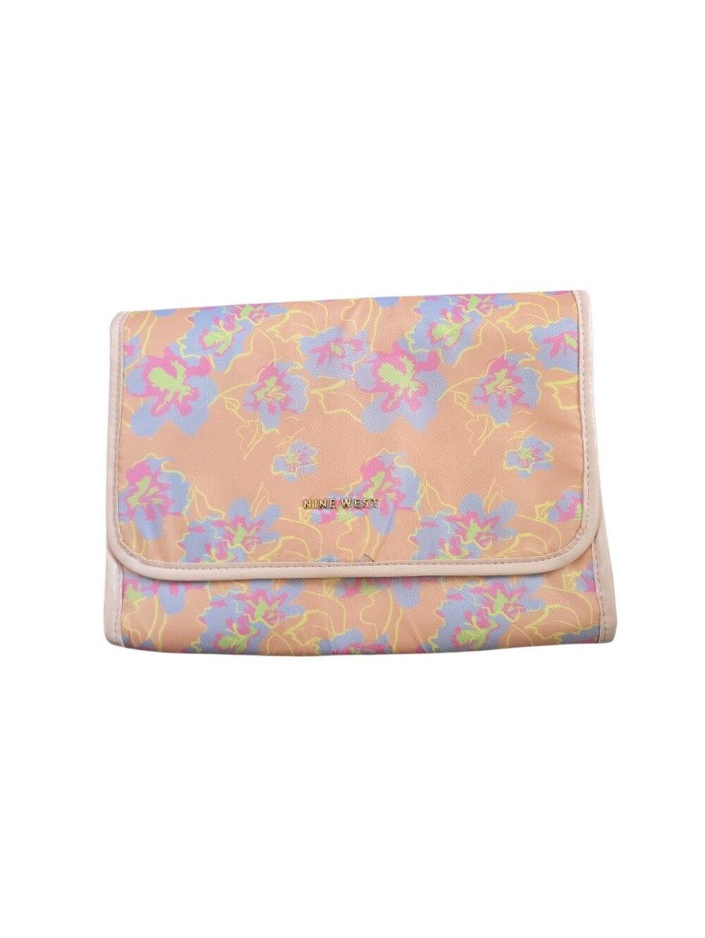 Nine West NWOT Floral Hanging Travel Makeup Toiletry Organizer Cosmetic Bag